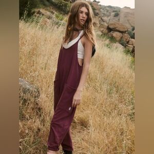 FREE PEOPLE HOT SHOT ONESIE-POMOGRANET-NWOT